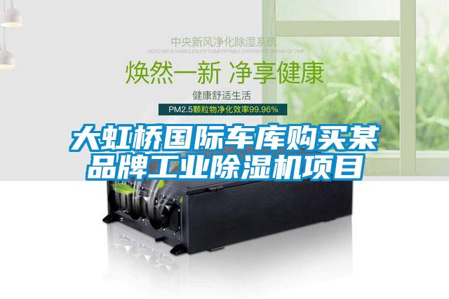 大虹橋國(guó)際車庫(kù)購(gòu)買某品牌工業(yè)除濕機(jī)項(xiàng)目