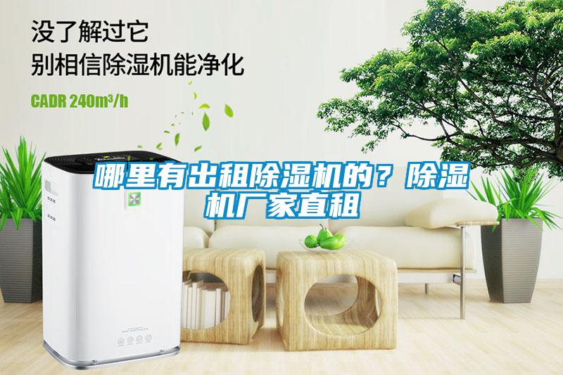 哪里有出租除濕機(jī)的？除濕機(jī)廠家直租