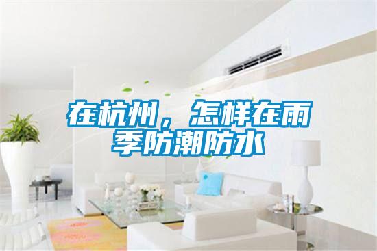 在杭州，怎樣在雨季防潮防水
