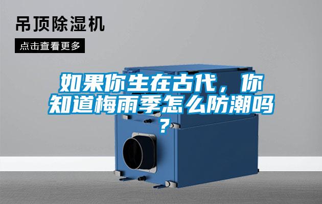如果你生在古代，你知道梅雨季怎么防潮嗎？