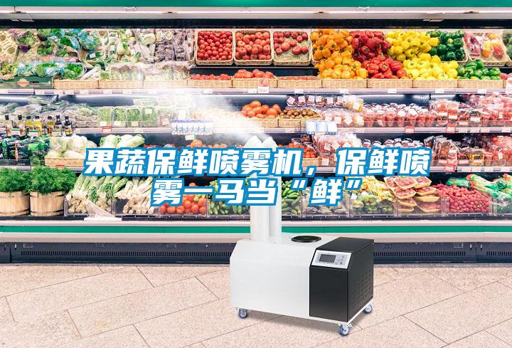 果蔬保鮮噴霧機(jī)，保鮮噴霧一馬當(dāng)“鮮”