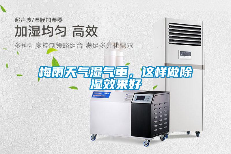 梅雨天氣濕氣重，這樣做除濕效果好