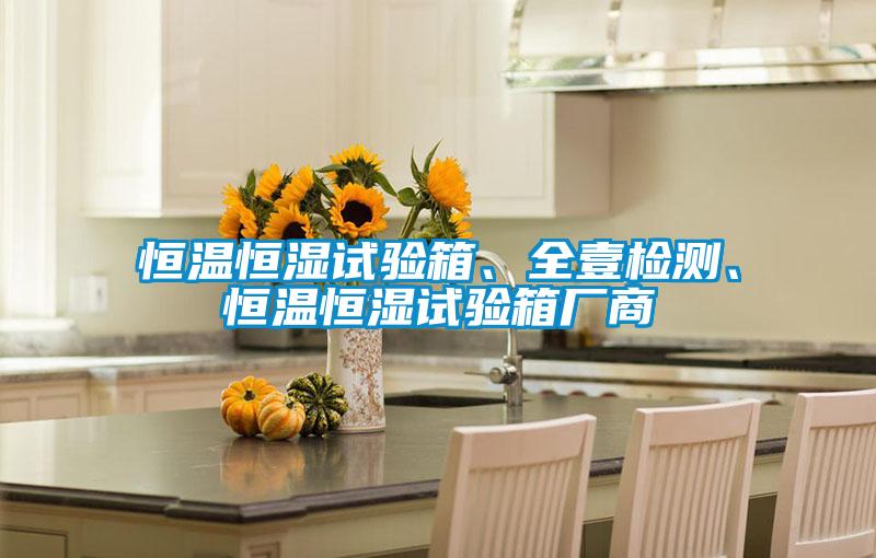 恒溫恒濕試驗箱、全壹檢測、恒溫恒濕試驗箱廠商