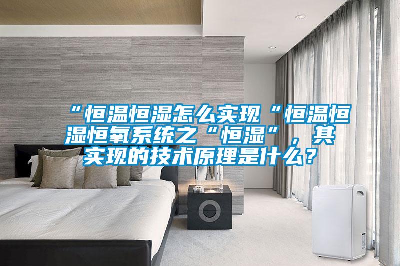 “恒溫恒濕怎么實現(xiàn)“恒溫恒濕恒氧系統(tǒng)之“恒濕”，其實現(xiàn)的技術原理是什么？