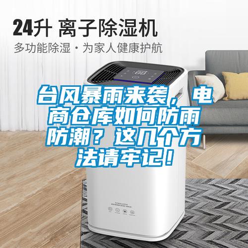臺風(fēng)暴雨來襲，電商倉庫如何防雨防潮？這幾個方法請牢記！