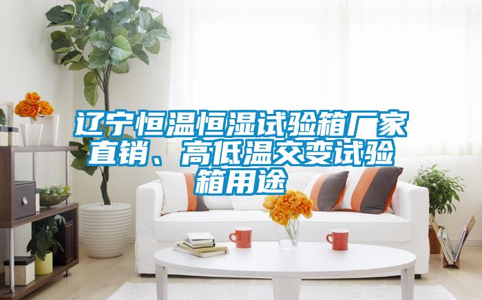 遼寧恒溫恒濕試驗箱廠家直銷、高低溫交變試驗箱用途