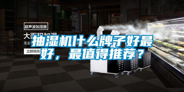 抽濕機什么牌子好最好，最值得推薦？
