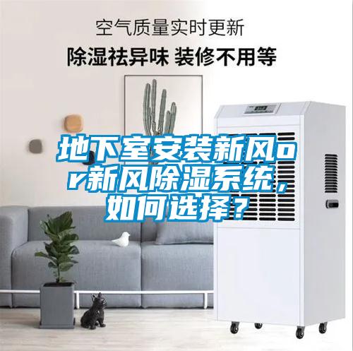 地下室安裝新風or新風除濕系統(tǒng)，如何選擇？