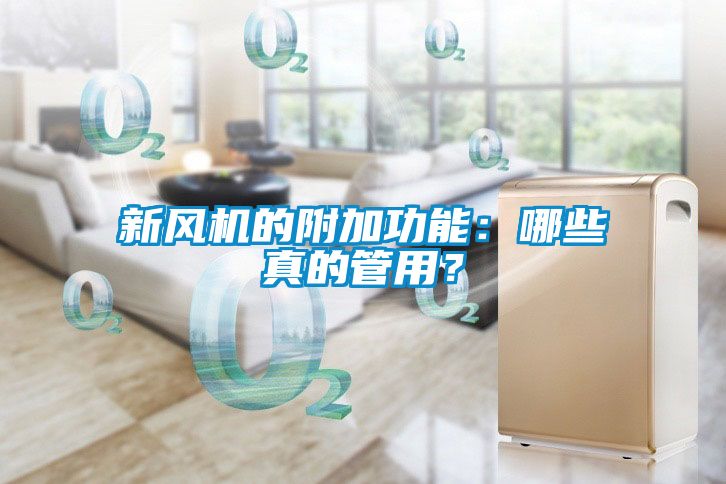 新風(fēng)機(jī)的附加功能：哪些真的管用？