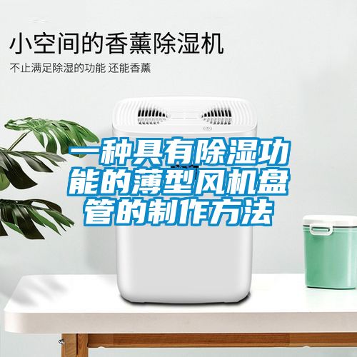 一種具有除濕功能的薄型風(fēng)機(jī)盤(pán)管的制作方法