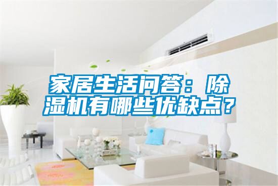 家居生活問答：除濕機有哪些優(yōu)缺點？
