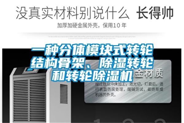 一種分體模塊式轉(zhuǎn)輪結(jié)構(gòu)骨架、除濕轉(zhuǎn)輪和轉(zhuǎn)輪除濕機