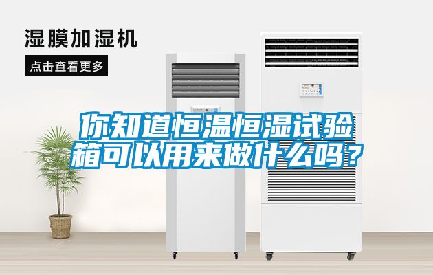 你知道恒溫恒濕試驗(yàn)箱可以用來(lái)做什么嗎？